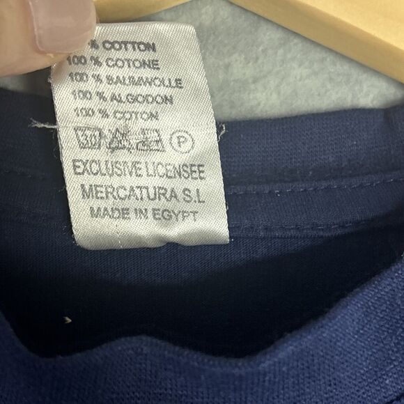 Vintage Rare Michael Jackson History Tour Shirt 1997 Blue Large Arabic - Picture 6 of 9